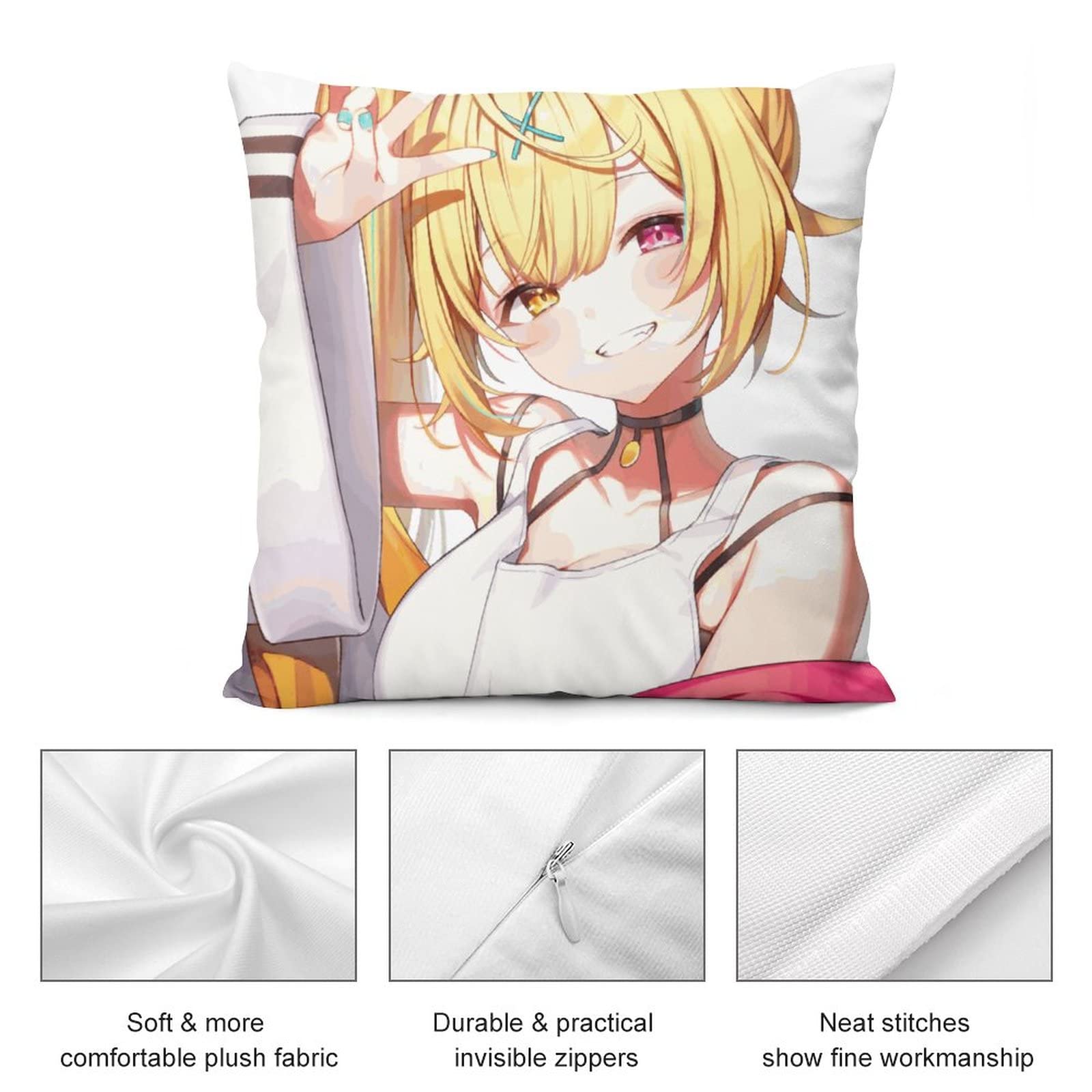 Amazon｜枕カバー 星川サラ VTuber ピローケース まくらカバー 吸汗速